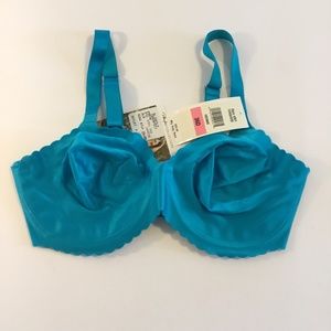 Turquoise Knit Underwire Playtex Bra 36D NWT